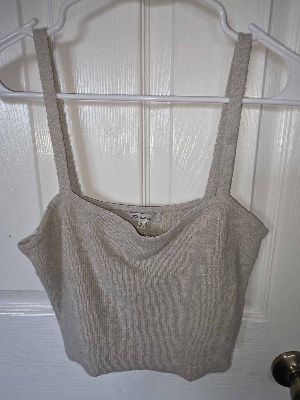 Madewell Neutral Knit Cropped Tank